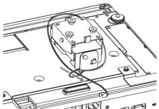PANASONIC PT-F300E - ■ Instalace bezpečnostního lanka - 1