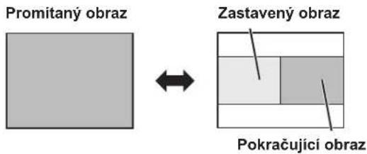 Promitany obraz Zastaveny obraz Pokračující obraz