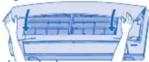 PANASONIC CU-YE9MKX - Chiudere il pannello anteriore - 1