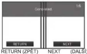 Completed. 1/6 RETURN NEXT RETURN (ZPET) NEXT (DALSI)
