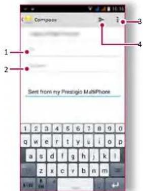 PRESTIGIO Muze F5 LTE - Odeslání e-mailu - 1