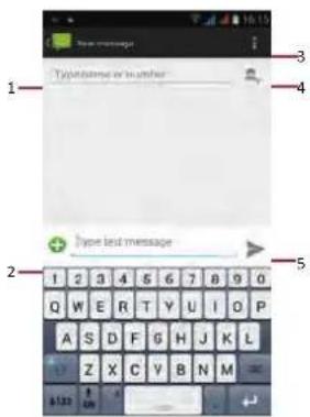 Type text or number Type text message