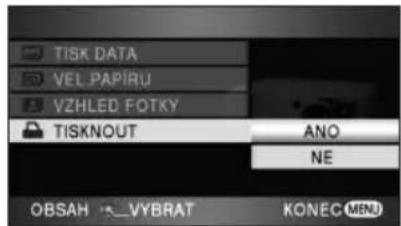 TISK DATA VEL PAPIRU VZHLED FOTKY TISKNOUT ANO NE OBSAH -VYBRAT KONEC MENU