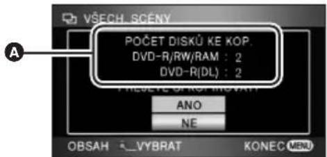 VŠECH. SCÉNY POČET DISKŮ KE KOP. DVD-R/RW/RAM : 2 DVD-R(DL) : 2 ANSYTE - SMO-NOVATY ANO NE OBSAH VYBRAT KONEC MENU