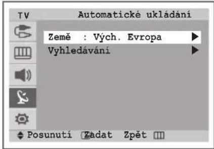 Automatické ukládání Země : Vých. Evropa Vyhledávání Posunutí Zadat Zpět