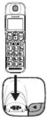 PANASONIC KX-TGE110FX - Instalace baterie - 3
