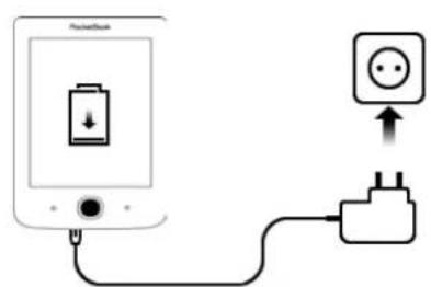 Diagram showing a battery connected to an electrical outlet with a power plug, illustrating the connection mechanism.