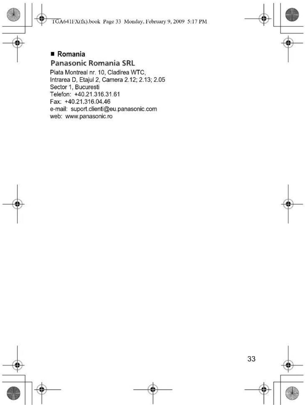 PANASONIC KX-TGA641FX - Informace pro spotřebitele o sběru a likvidaci odpadu z elektrických a elektronických zařízení a použitých baterii z domácností. - 16