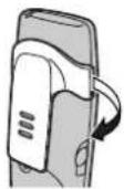 PANASONIC KX-TG9120FX - Používání spony na opasek - 2