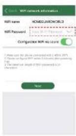 MIR network information MIR name HOMESJARDWORLD MIR Password Configuration MIR No scale Please use the phone to access MIR (MIR) Please note that MIR is not allowed to access MIR. Please default size of MIR to access MIR New