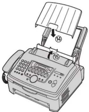 PANASONIC KX-FLM673HX - Pokud záznamový papír uvízne v blízkosti výstupu papíru - 9