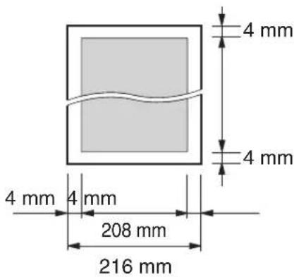 4 mm 4 mm 4 mm 4 mm 208 mm 216 mm