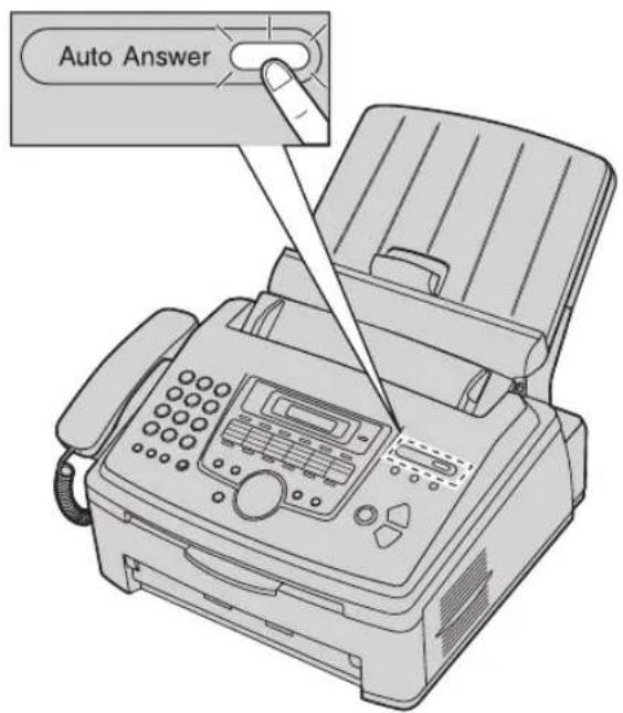 PANASONIC KX-FLM673HX - Aktivace režimu FAX (pouze fax) - 1