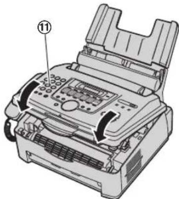 PANASONIC KX-FLM673HX - Pokud záznamový papír uvízne v blízkosti výstupu papíru - 7