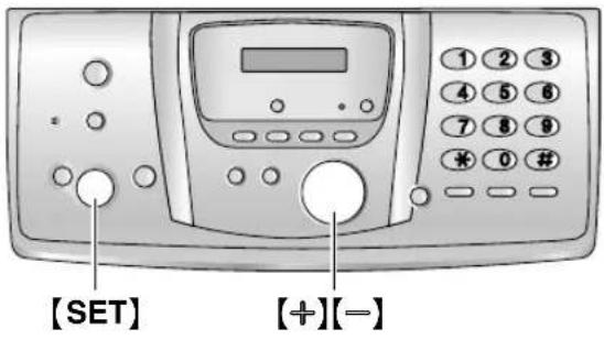 PANASONIC KX-FC238CE - Úprava hlasitosti základny - 1