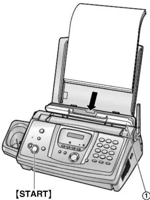 PANASONIC KX-FC238CE - Pokud záznamový papír nebyl zaveden do zařízení správně - 1