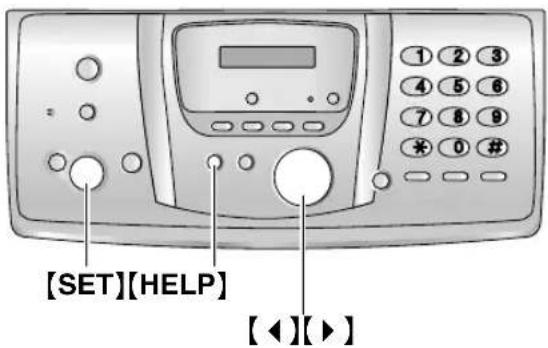 PANASONIC KX-FC238CE - Funkce nápovědy základny - 1