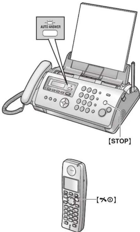AUTO ANSWER [STOP] [×①]