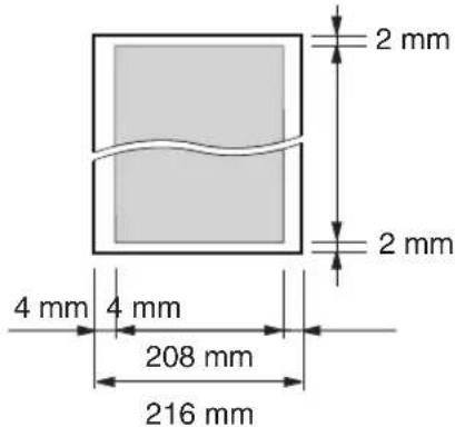 2 mm 2 mm 4 mm 4 mm 208 mm 216 mm