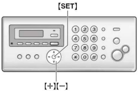 PANASONIC KX-FC258CE - Úprava hlasitosti základny - 1