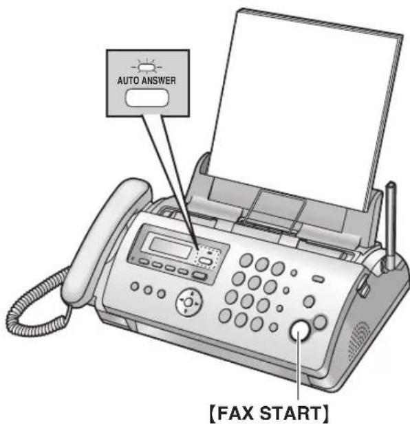 AUTO ANSWER [FAX START]