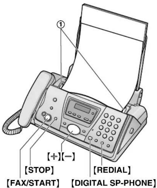 [+](-) [STOP] [FAX/START] [REDIAL] [DIGITAL SP-PHONE]