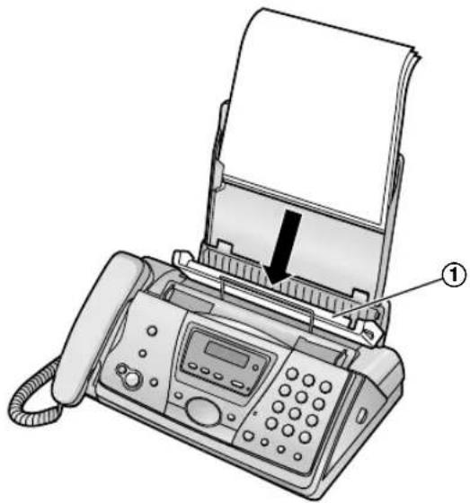 PANASONIC KX-FC248CE - Pokud záznamový papír nebyl zaveden do zařízení správně - 1