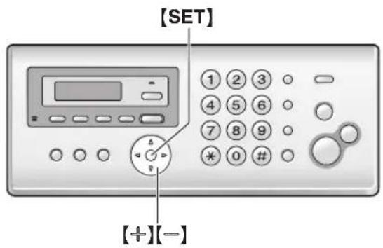 PANASONIC KX-FC228CE - Úprava hlasitosti základny - 1