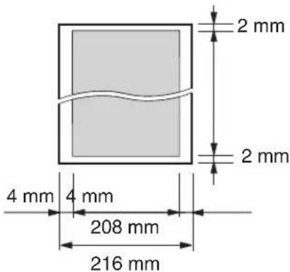 2 mm 2 mm 4 mm 4 mm 208 mm 216 mm