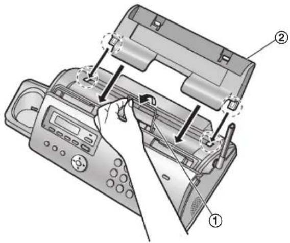 PANASONIC KX-FC228CE - Zavřete rádně přední kryt. - 2