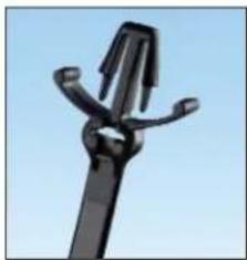 Panduit STS2 - Dome-Top® Barb Ty Wing Push Mount Ties – Nylon and Weather Resistant Nylon 6.6 - 2