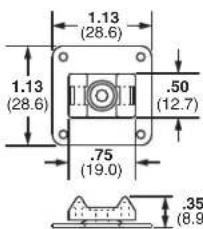 1.13 (28.6) 1.13 (28.6) .75 (19.0) .50 (12.7) .35 (8.9)