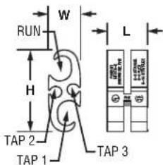 RUN W H TAP 2 TAP 1 L TAP 3