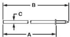 Panduit STS2 - Harness Board Nails - 2