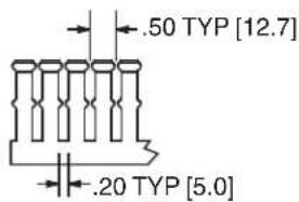 .50 TYP [12.7] .20 TYP [5.0]