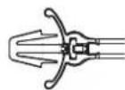 Panduit STS2 - Dome-Top® Barb Ty Wing Push Mount Ties – Nylon and Weather Resistant Nylon 6.6 - 5