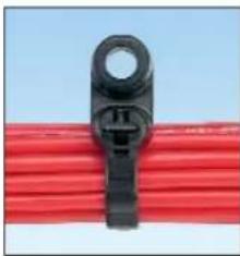 Panduit STS2 - Dome-Top® Barb Ty Clamp Ties – Weather Resistant and Heat Stabilized Nylon 6.6 - 2