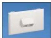 Panduit STS2 - Panduit® NetKey® Snap-On Sloped Keystone Faceplates - 1
