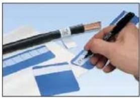Panduit STS2 - Write-On Marker Cards – Self-Laminating - 1