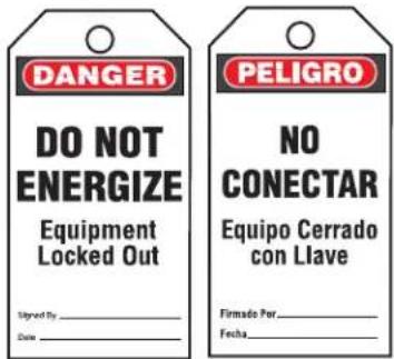 Panduit STS2 - Bilingual Write-On Safety Tags - 3