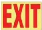 Panduit STS2 - Photoluminescent Safety Signs - 1