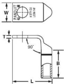 PANDUIT LOGN-HF W T 90° B L