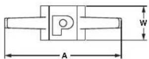 Panduit STS2 - Stainless Steel Push Mount - 2