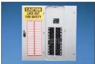 CAUTION LOCK OUT FOR SAFETY