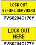 Panduit STS2 - Lockout/Tagout Safety Signs - 12