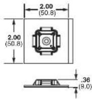 Panduit STS2 - Super-Grip™ Adhesive Backed Cable Tie Mounts - 6