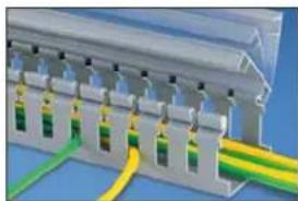 Panduit STS2 - c US C ∈ Panduct® Type H Hinged Cover Wide Slot Wiring Duct - 1