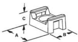 Panduit STS2 - Cable Tie Mounts – (Polyetheretherketone) - 2