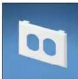 Panduit STS2 - Pan-Way® Classic Series Snap-On Faceplates for Communication/Power - 1