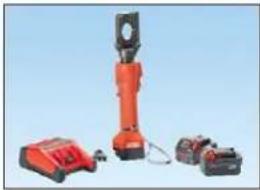 Panduit STS2 - NEW! Die Type, Lithium-Ion Powered Hydraulic, 6 Ton, In-Line Crimping Tool - 1